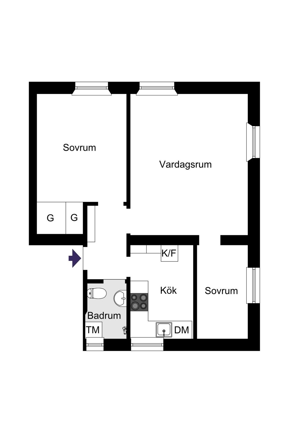 Bostadsrätt, Mellanbergsvägen 19, Hökmossen/Telefonplan, Stockholm