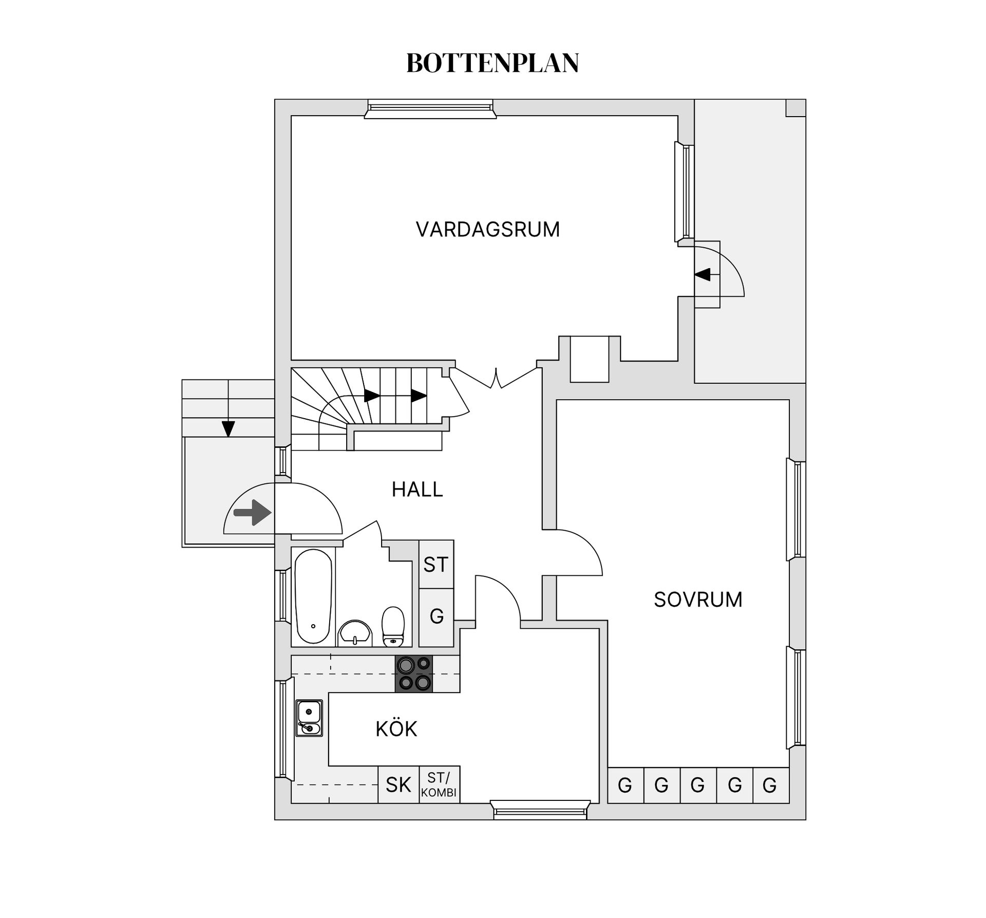 Villa, Fågelgatan 13, Sjöbo Centrum, Sjöbo