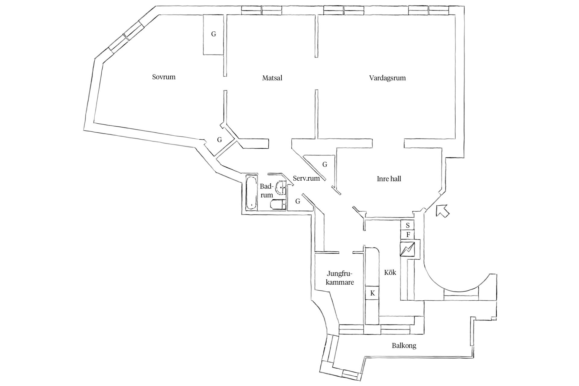 Bostadsrätt, Södra Vägen 41, Lorensberg, Göteborg