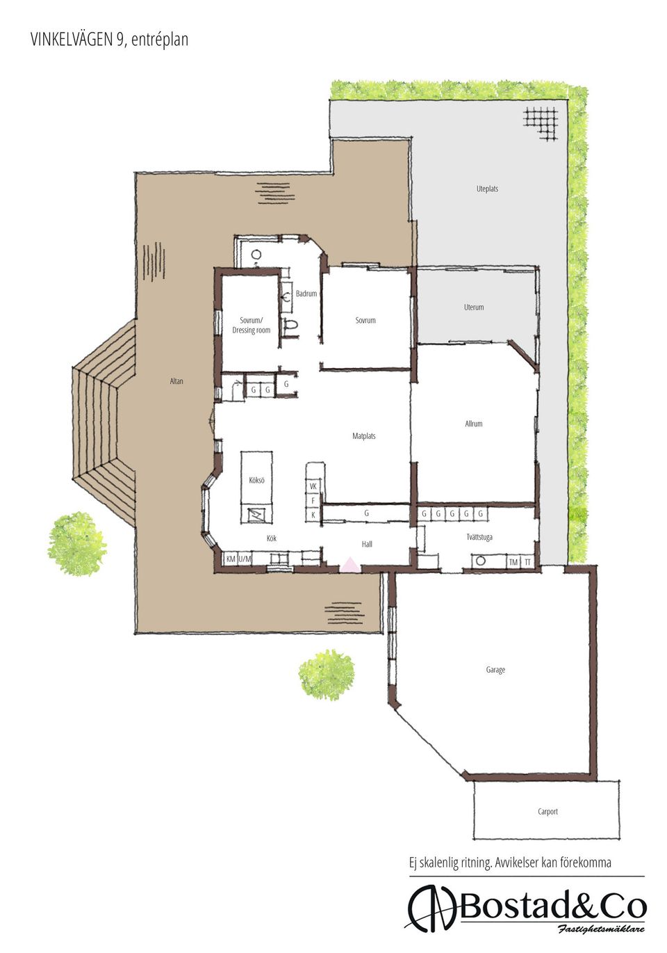 Villa, Vinkelvägen 9, Söndrum, Halmstad