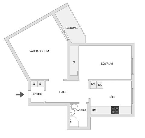 Bostadsrätt, Fjällstigen 43, Tullen, Borås