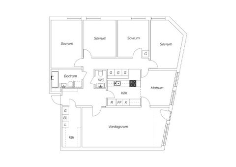 Bostadsrätt, Fiskargränden 12B, Centrum, Landskrona