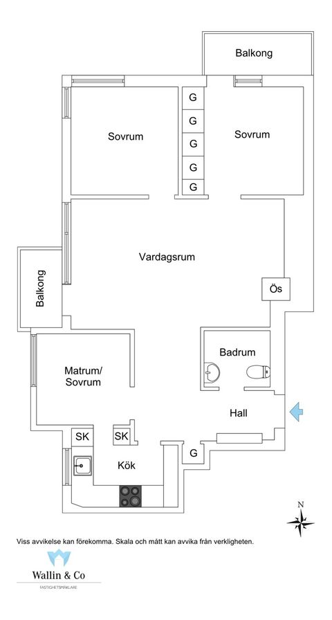 Bostadsrätt, Essingestråket 34, 1 tr, Kungsholmen - Stora Essingen, Stockholm