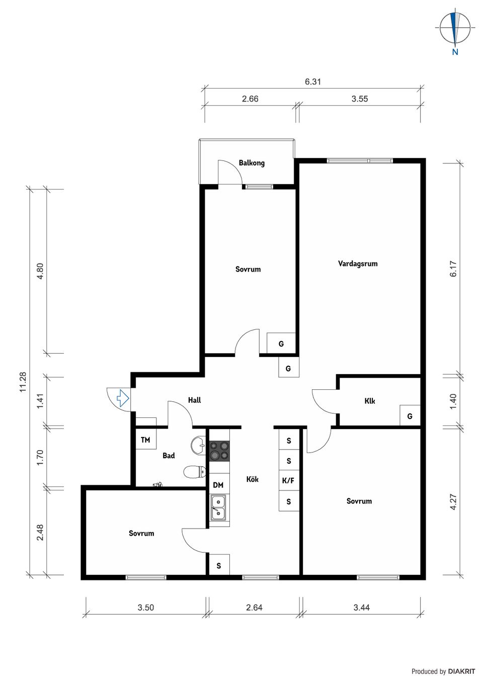 Bostadsrätt, Vintervädersgatan 7, Biskopsgården, Göteborg