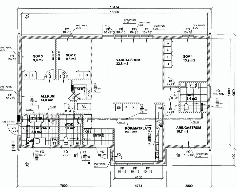 Villa, Nygrannes gata 2B, Träslöv, Varberg