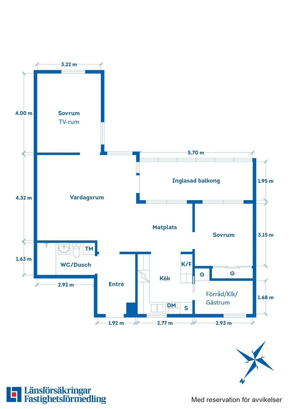 Bostadsrätt, Källgatan 21B, Centralt, Motala