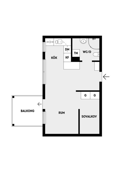 Bostadsrätt, Fritzbergsvägen 5, Bällstalund, Vallentuna