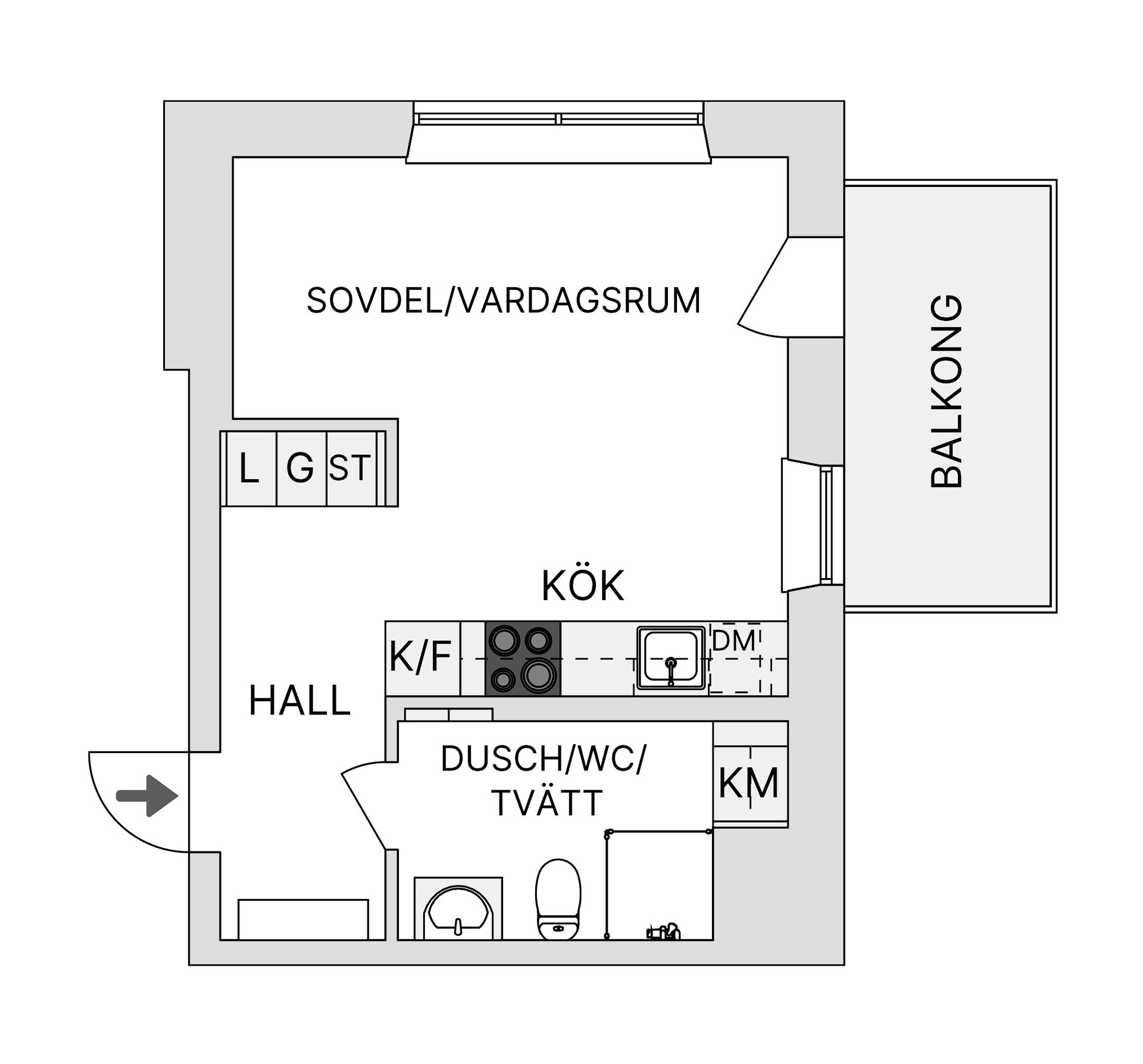 Bostadsrätt, Lokomobilvägen 2G, vån 7/7, Nacka strand, Nacka