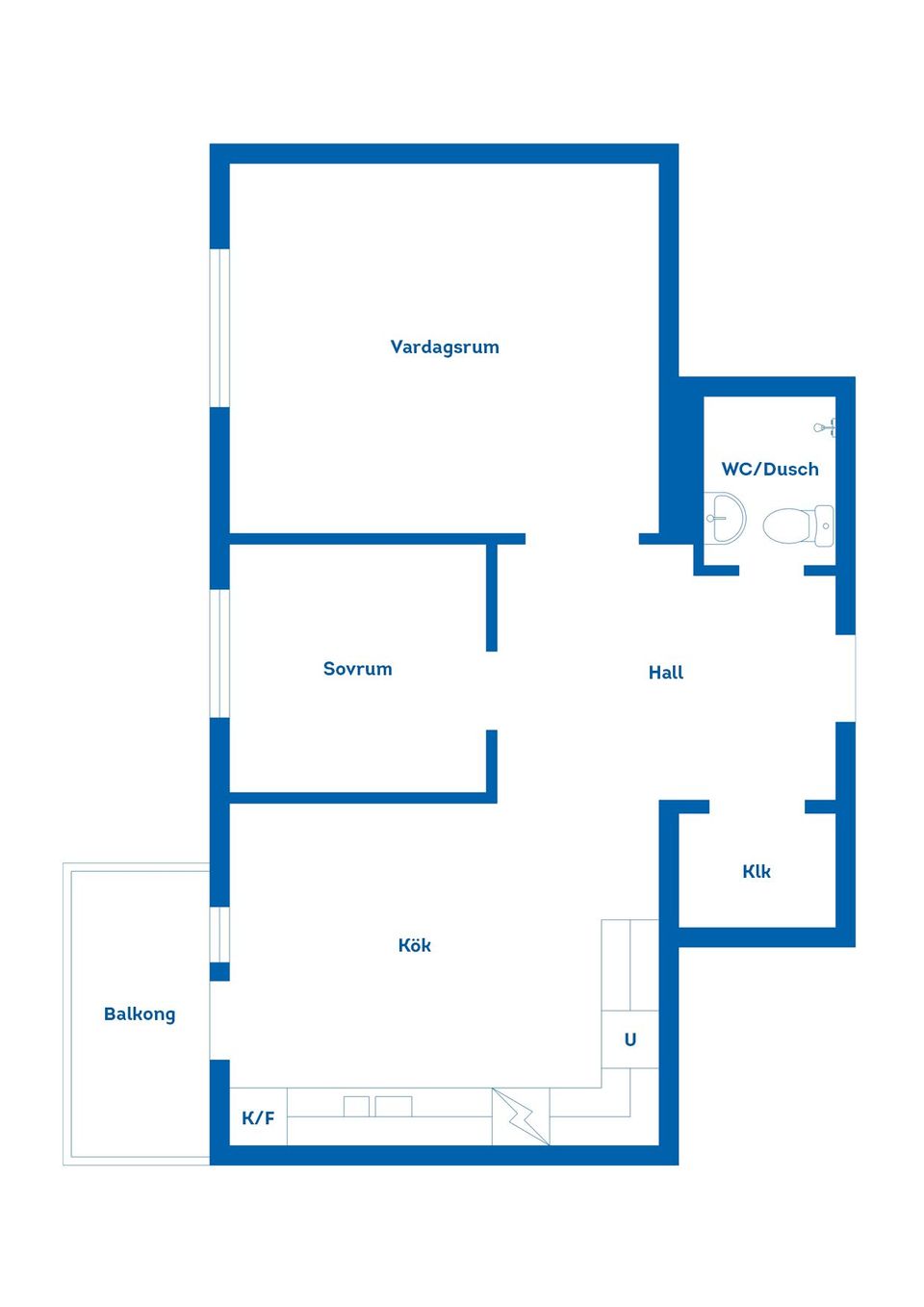Bostadsrätt, Nygatan 15C, Centralt, Gnesta