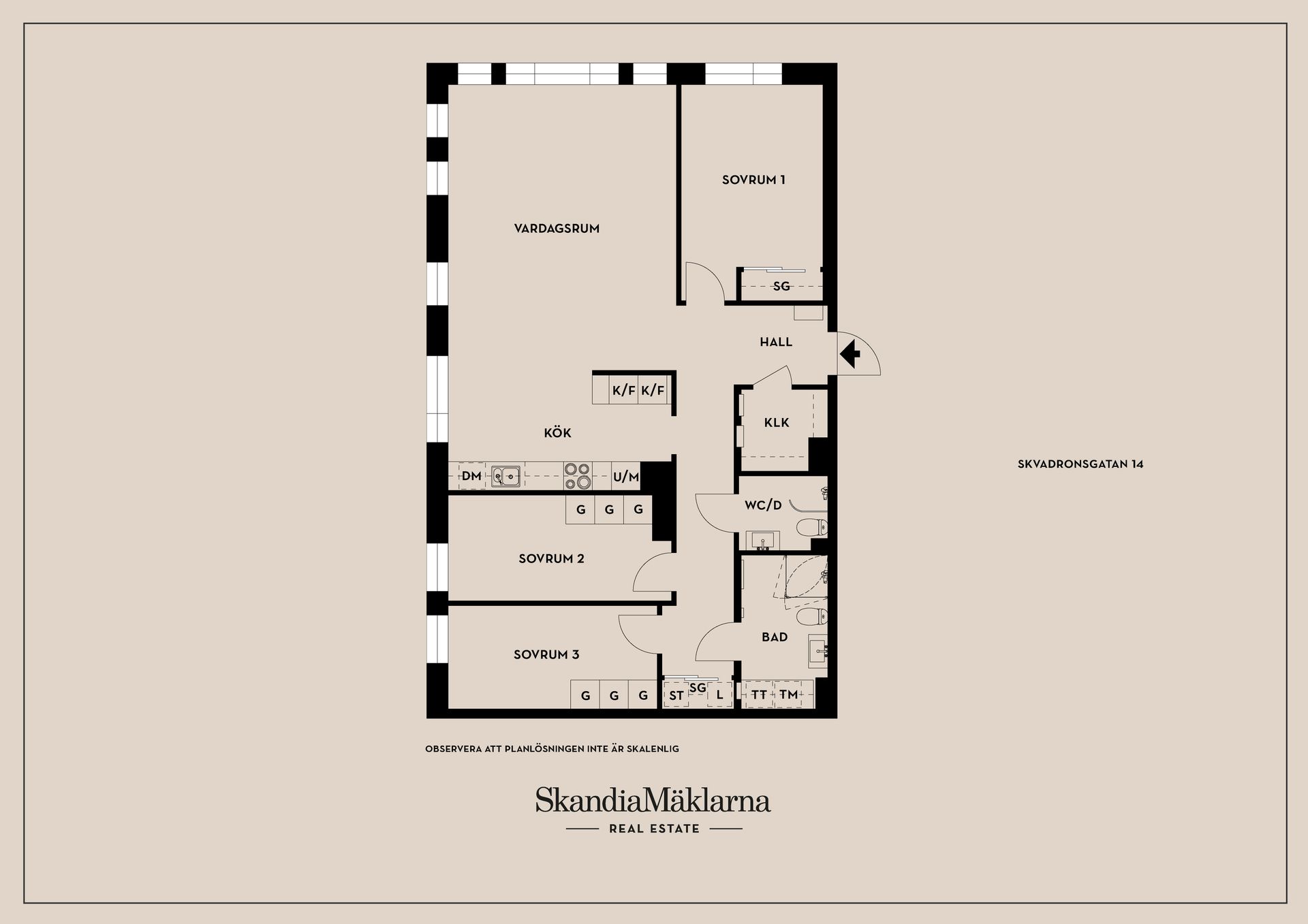 Bostadsrätt, Skvadronsgatan 14, Södra Ekkällan, Linköping
