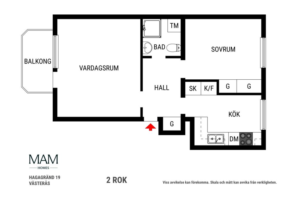 Bostadsrätt, Hagagränd 19, Haga, Västerås