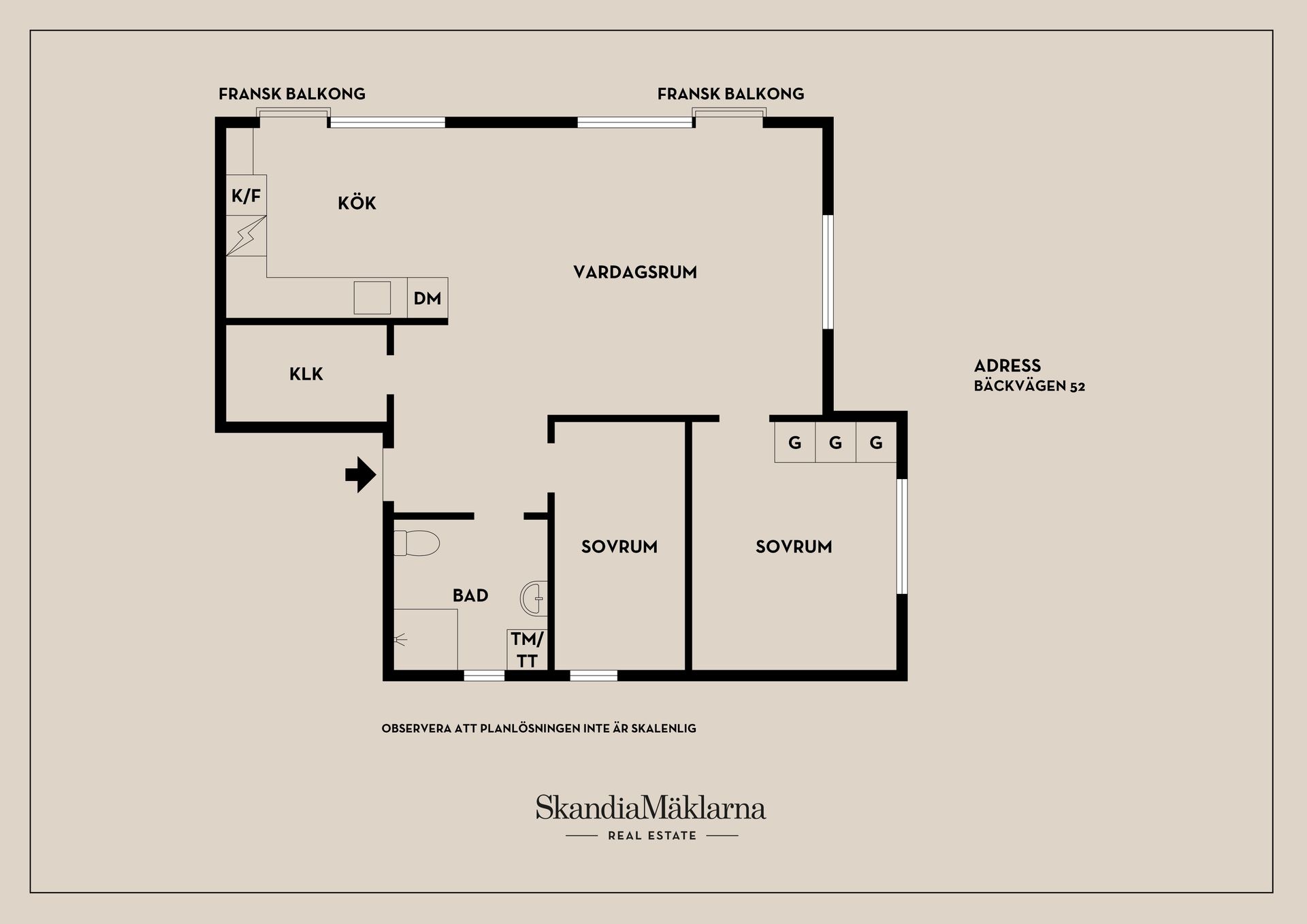 Bostadsrätt, Bäckvägen 52, Midsommarkransen, Stockholm