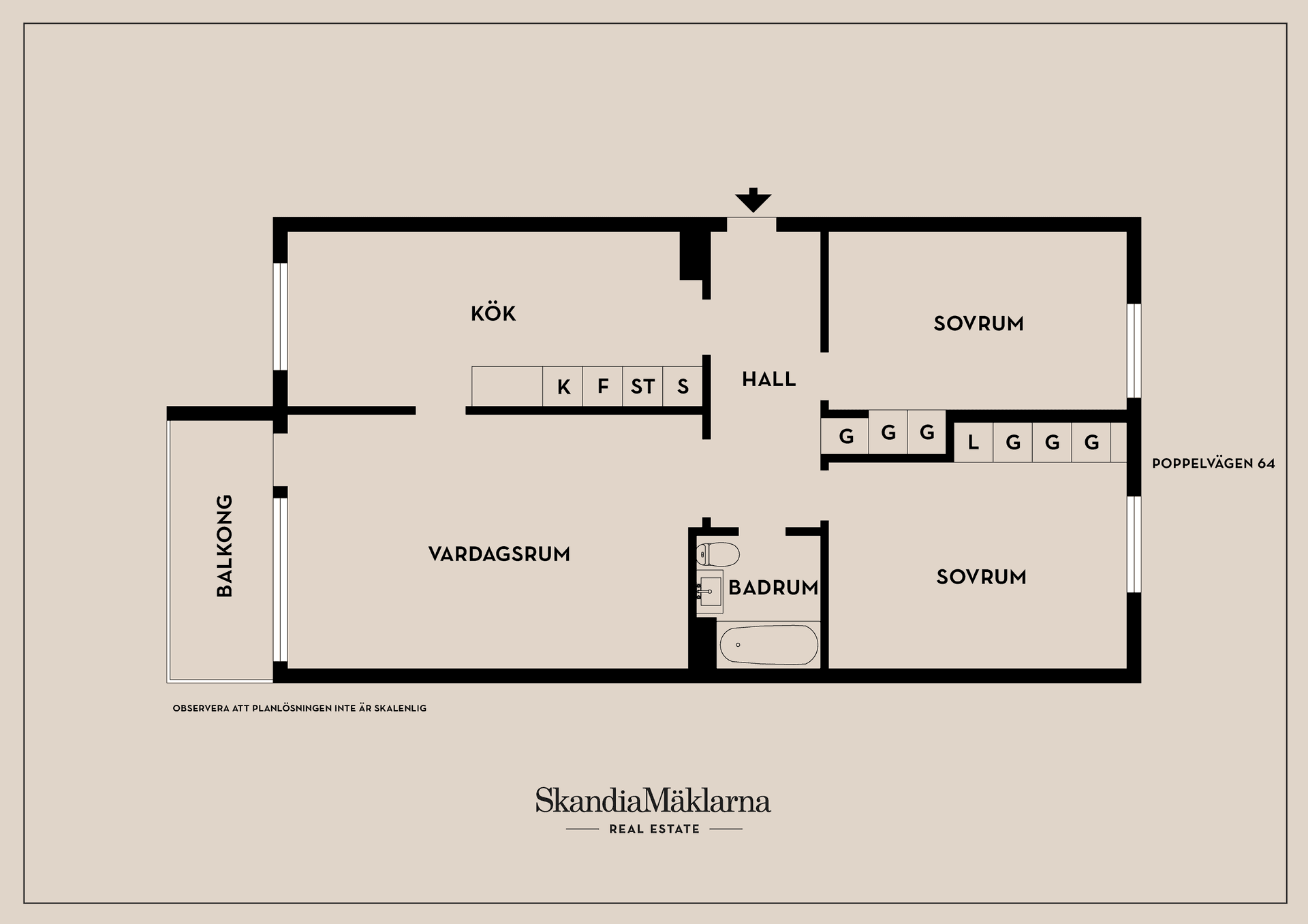 Bostadsrätt, Poppelvägen 64, Torpa, Vänersborg
