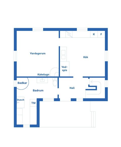 Villa, Kyrkvägen 4, Våmhus, Mora
