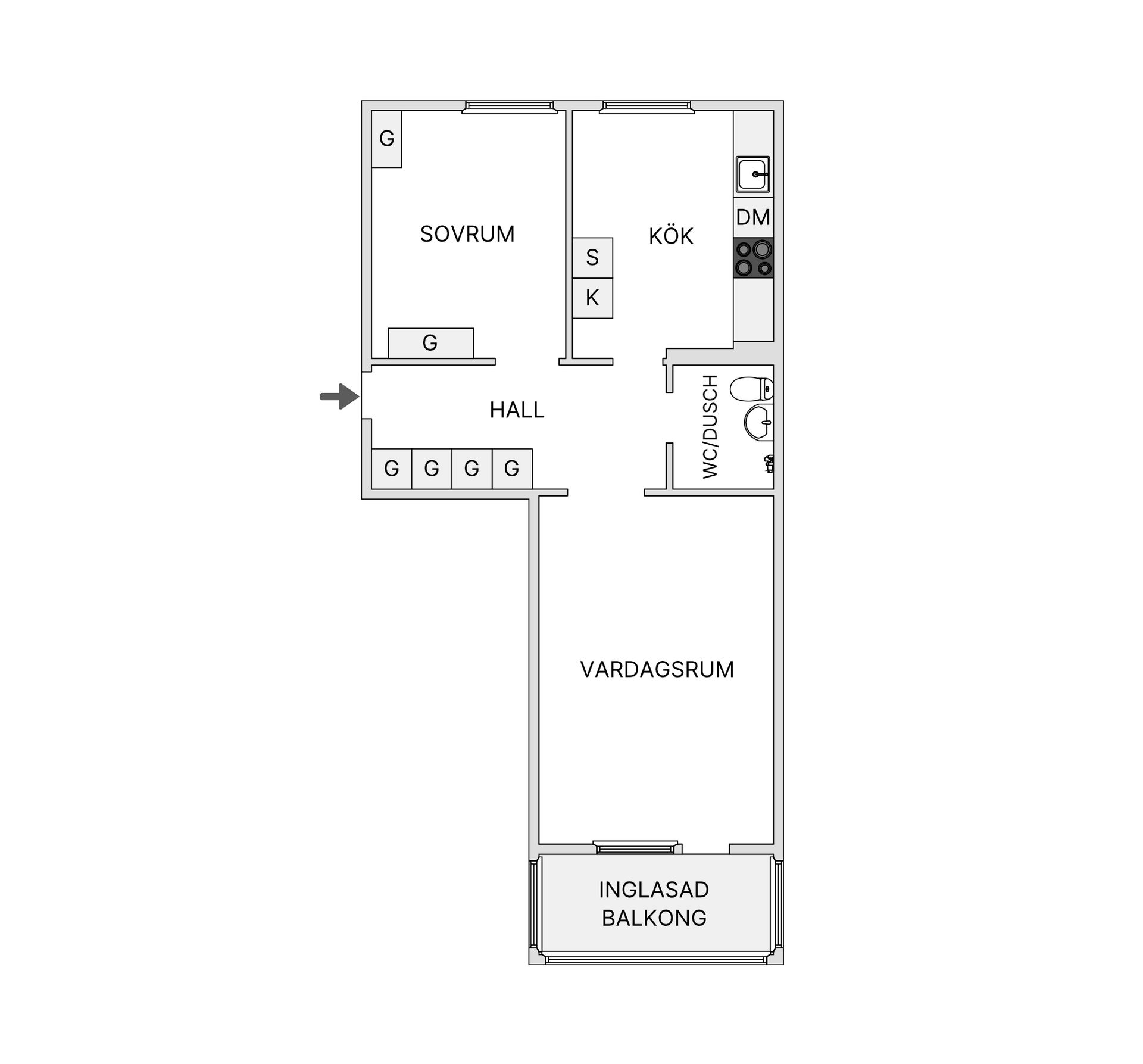 Bostadsrätt, Tallrotsgatan 17, Haga, Sundsvall