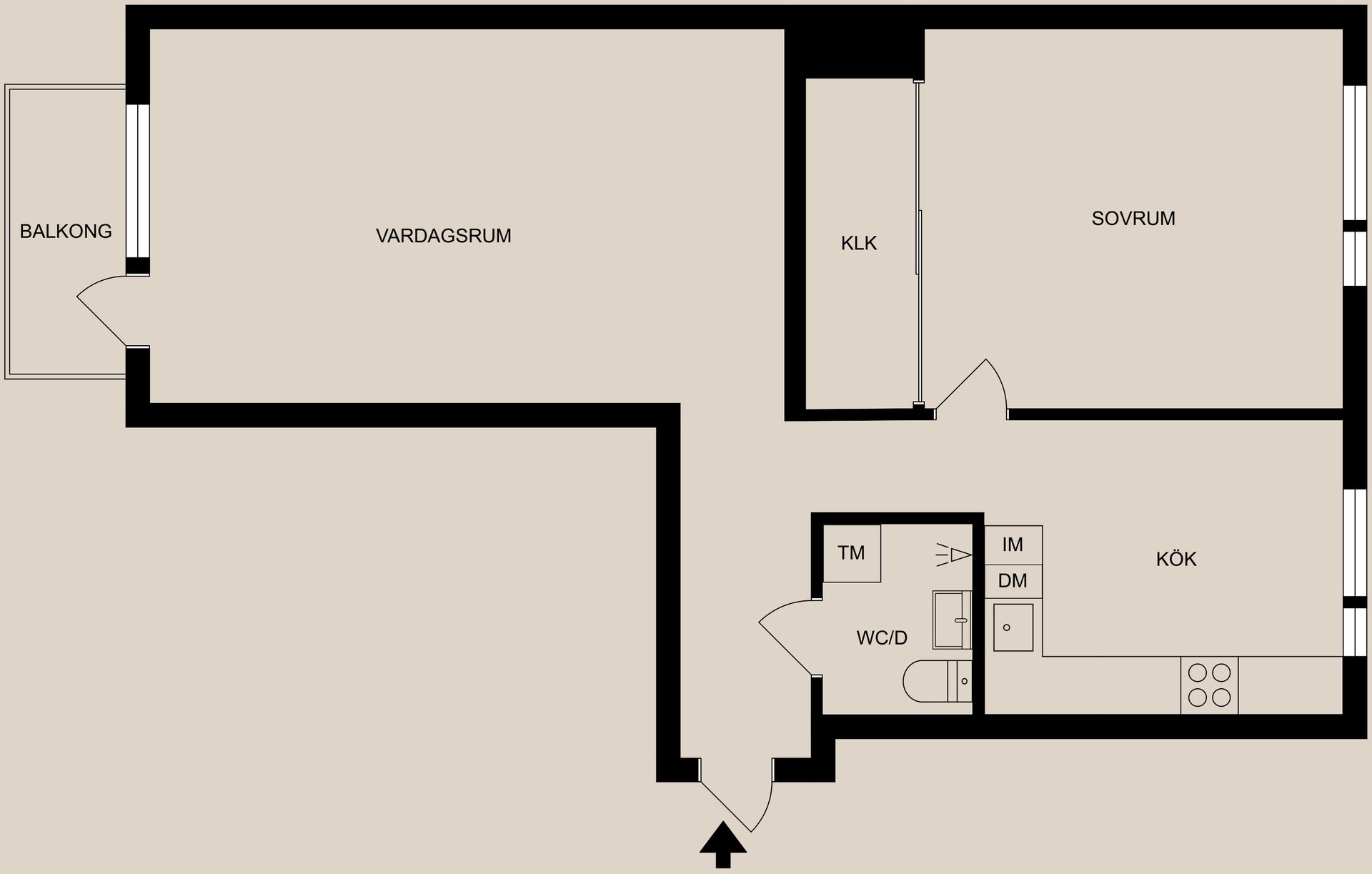 Bostadsrätt, Blommelundsgatan 10B, Haga, Norrköping
