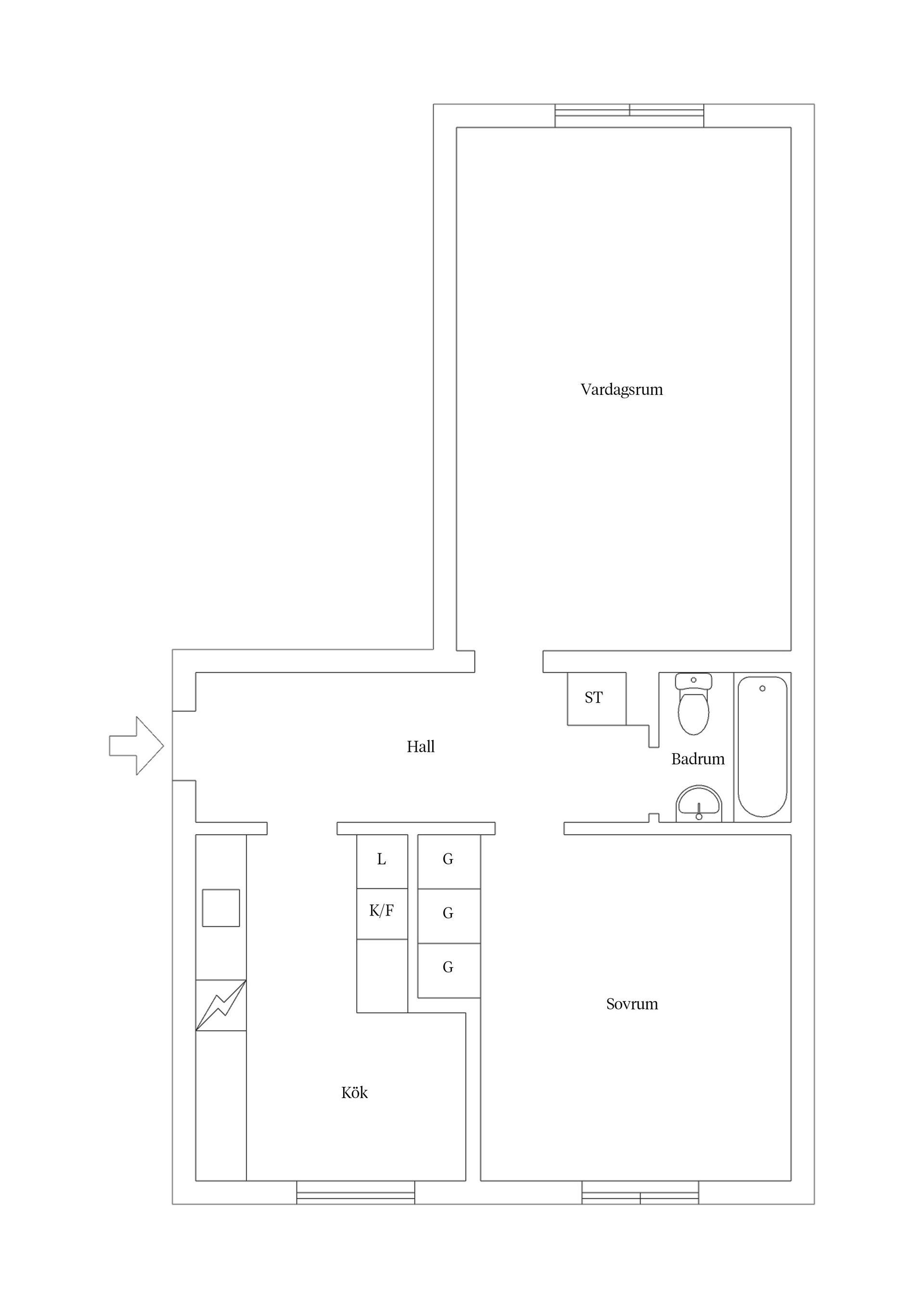 Bostadsrätt, Hörningsnäsvägen 34, Centrala Huddinge, Huddinge