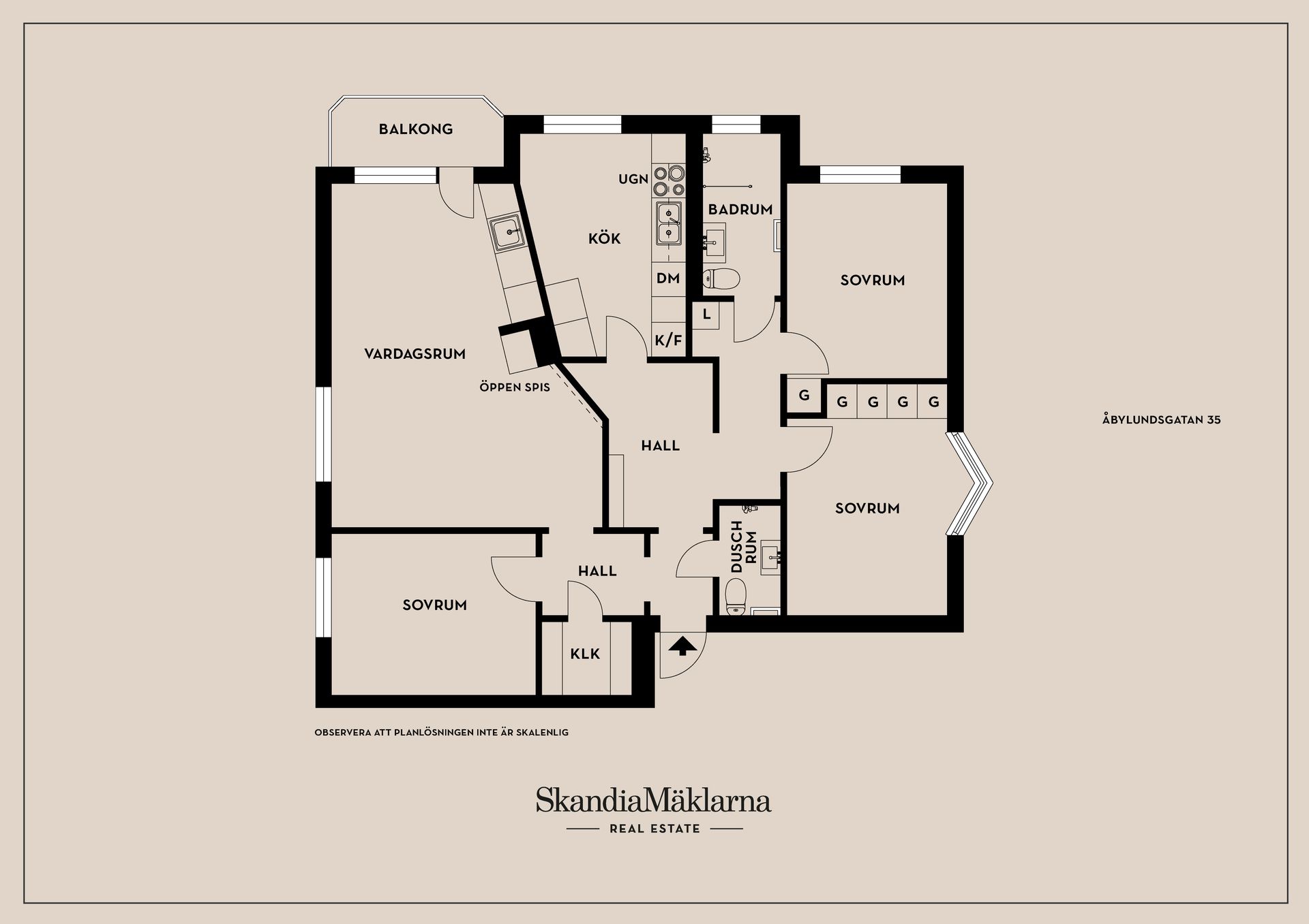 Bostadsrätt, Åbylundsgatan 35, Åbylund, Linköping
