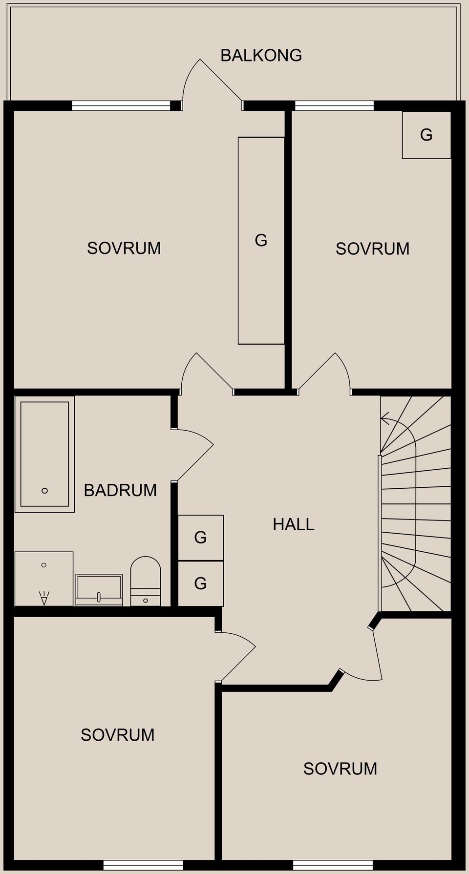 Radhus, Lidaleden 510, Smedby, Norrköping