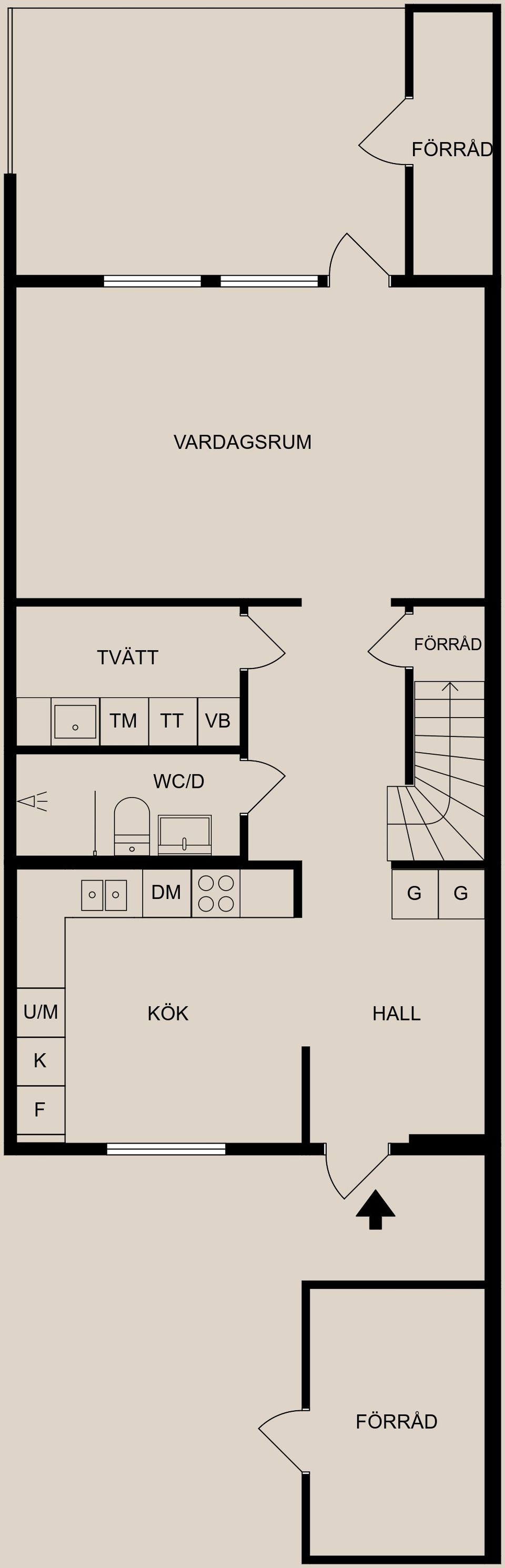 Radhus, Lidaleden 510, Smedby, Norrköping
