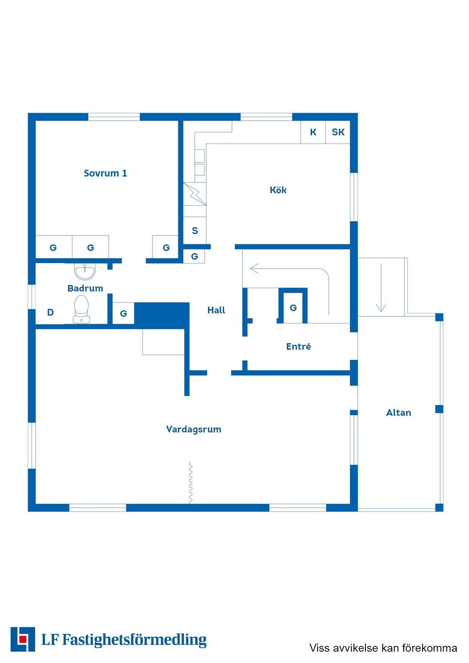 Villa, Södra vägen 2, Tvärred, Ulricehamn