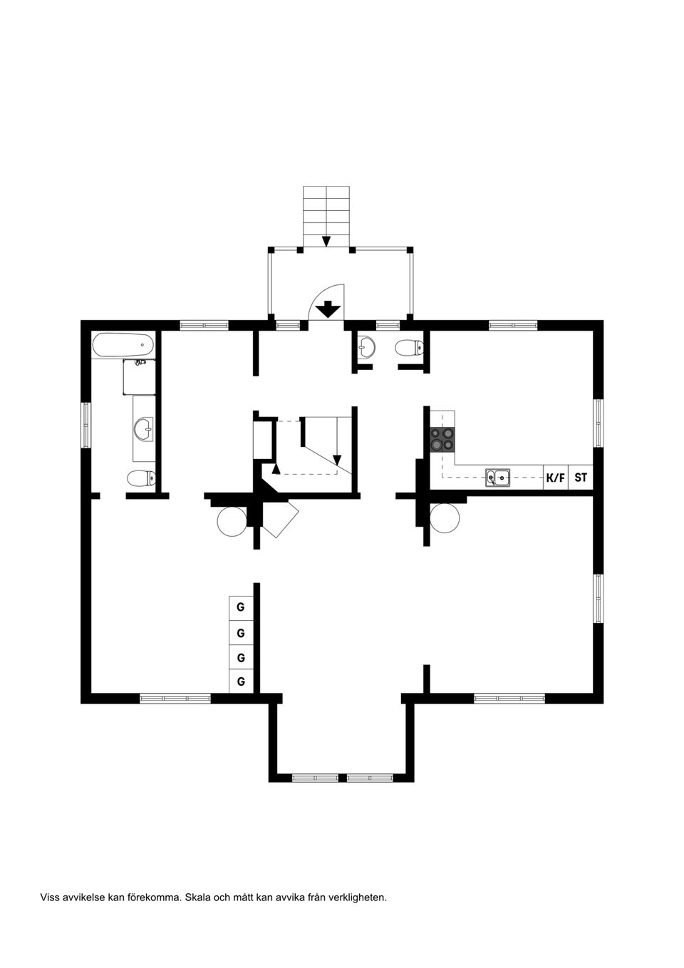 Villa, Idrottsgatan 6, Haga, Kumla
