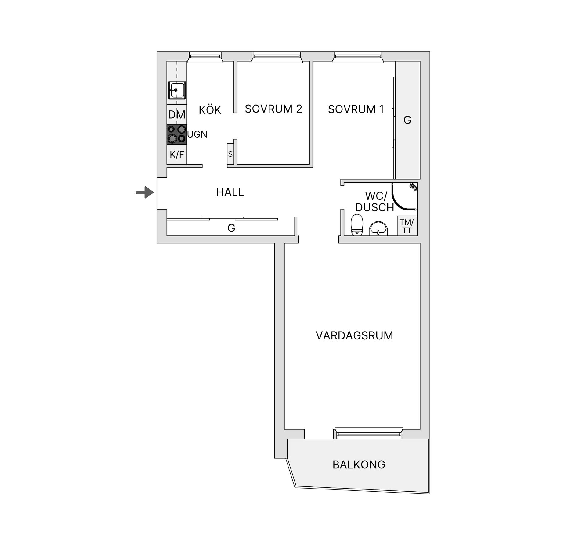Bostadsrätt, Guldbrandsgatan 16, Trandared, Borås