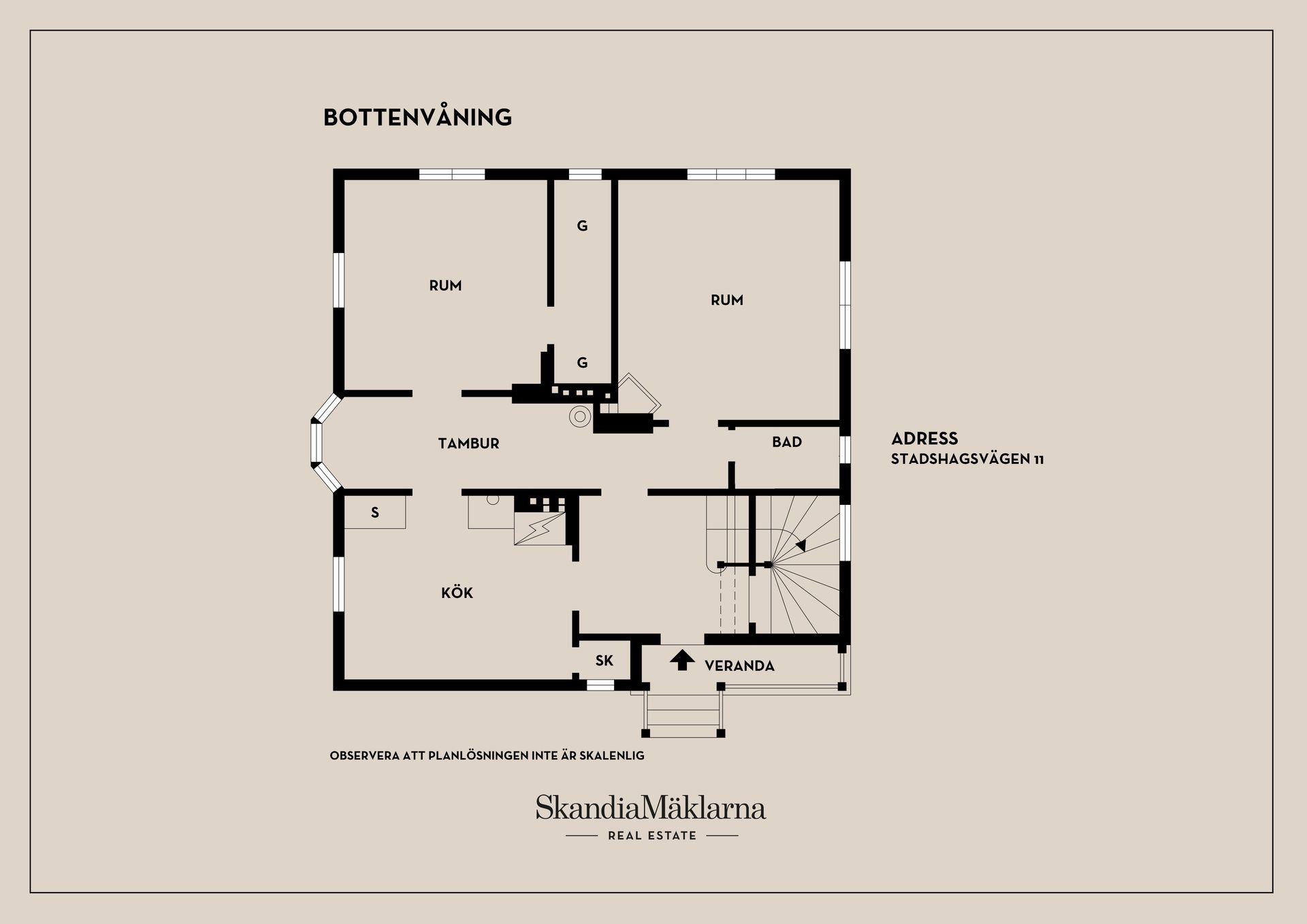 Villa, Stadshagsvägen 11, Hammarby Stadshage, Västerås