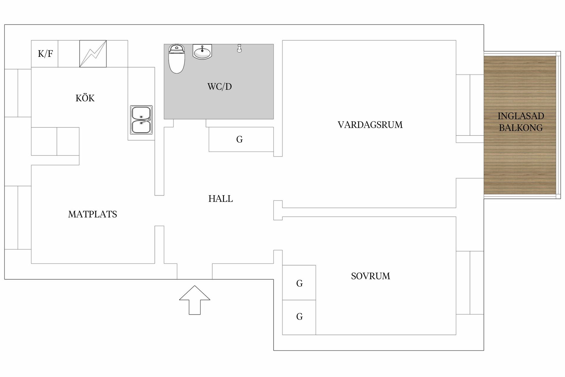 Bostadsrätt, Vänernsgatan 1D, Viken, Karlstad