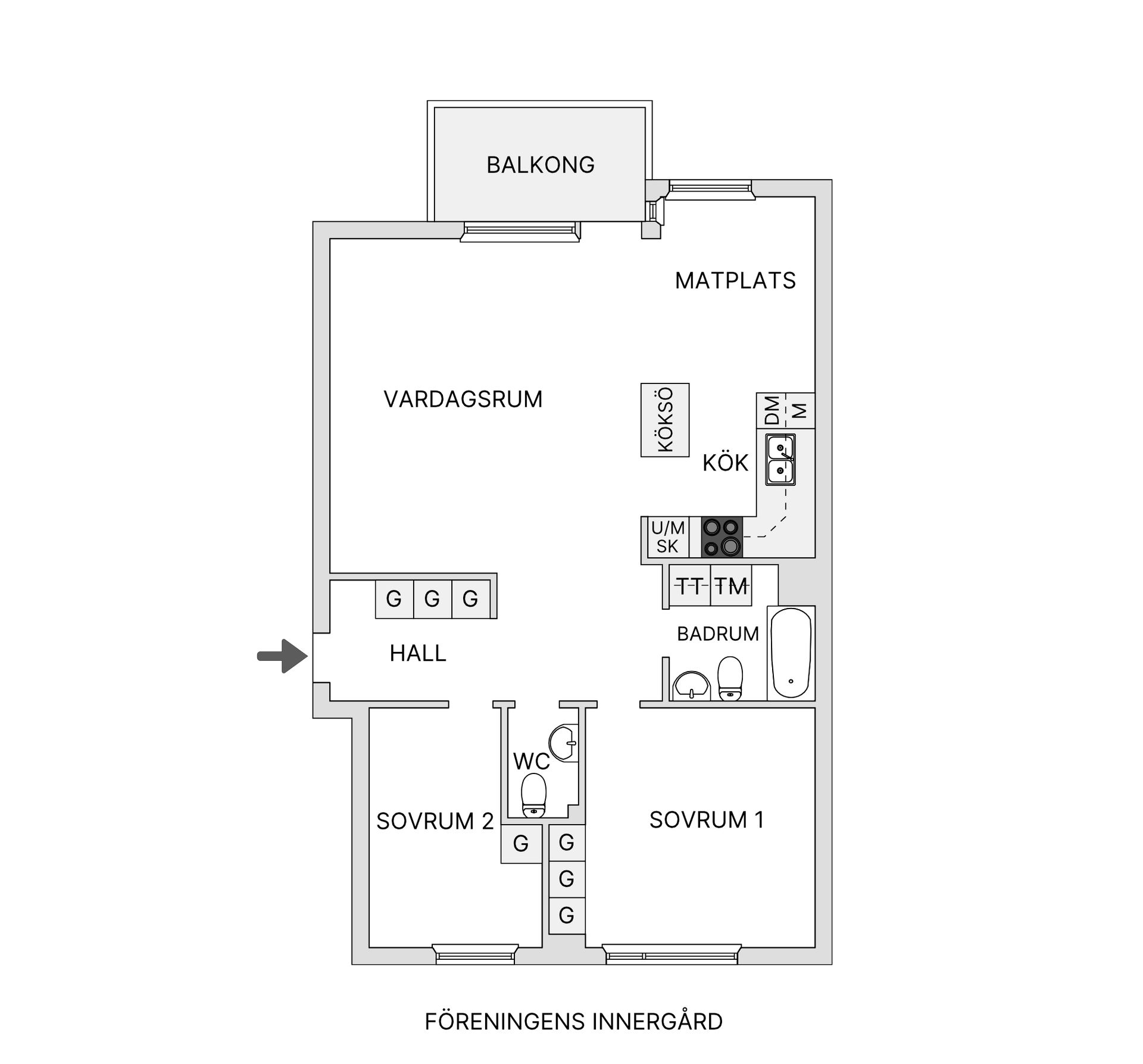 Bostadsrätt, Förskeppsgatan 3, 4tr, Hammarby Sjöstad, Stockholm