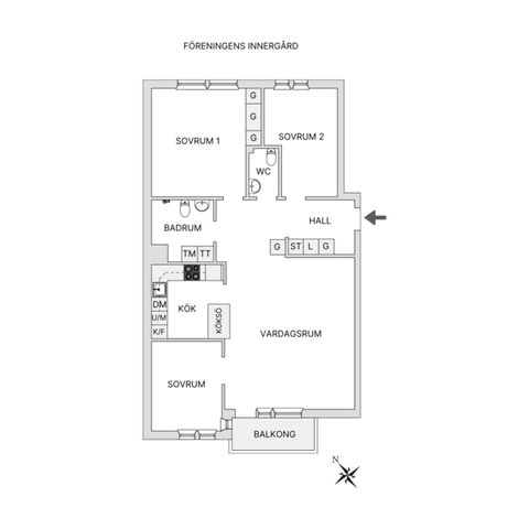 Bostadsrätt, Förskeppsgatan 3, 4tr, Hammarby Sjöstad, Stockholm