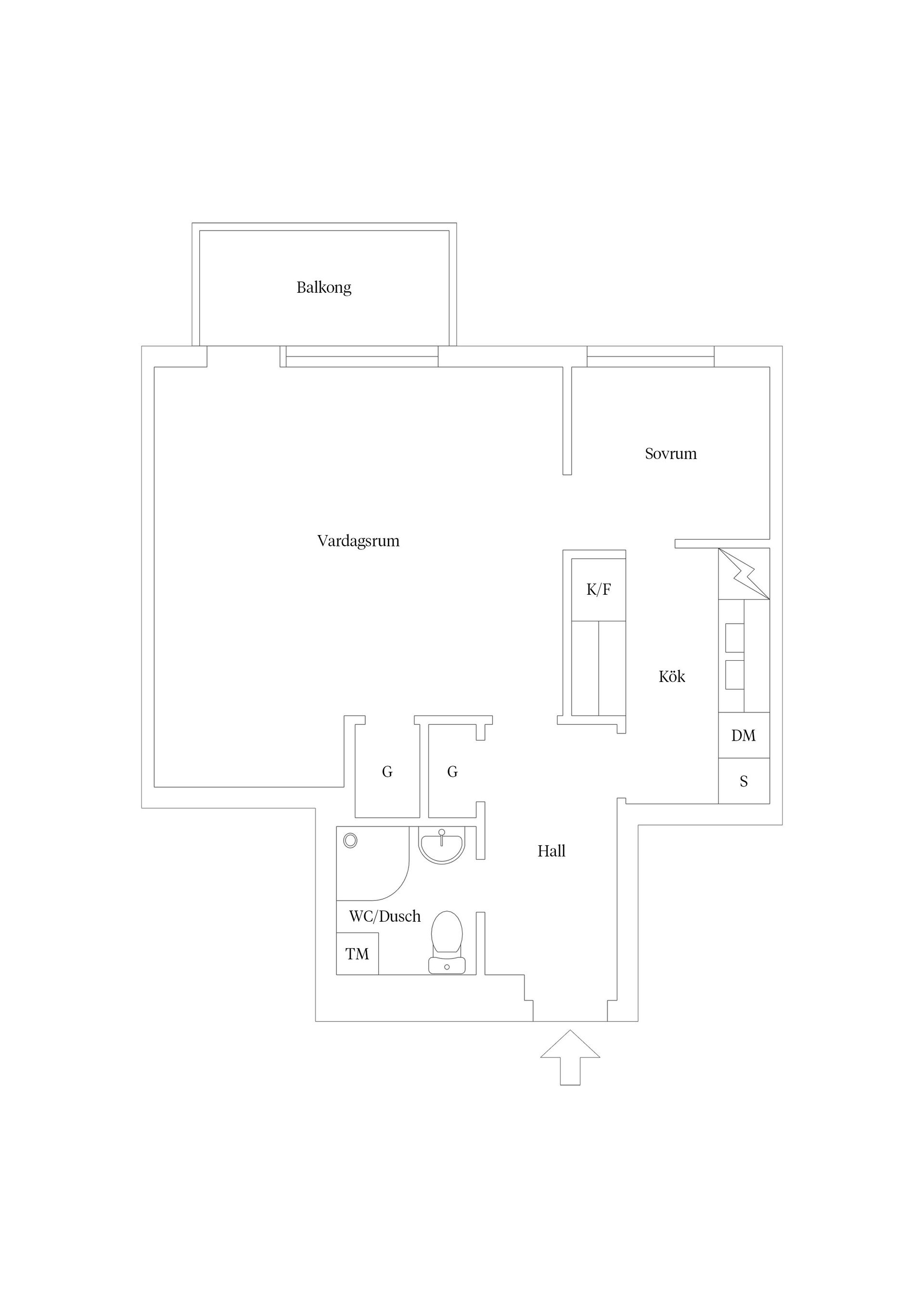 Bostadsrätt, Kyrkogårdsgatan 45A, Luthagen, Uppsala