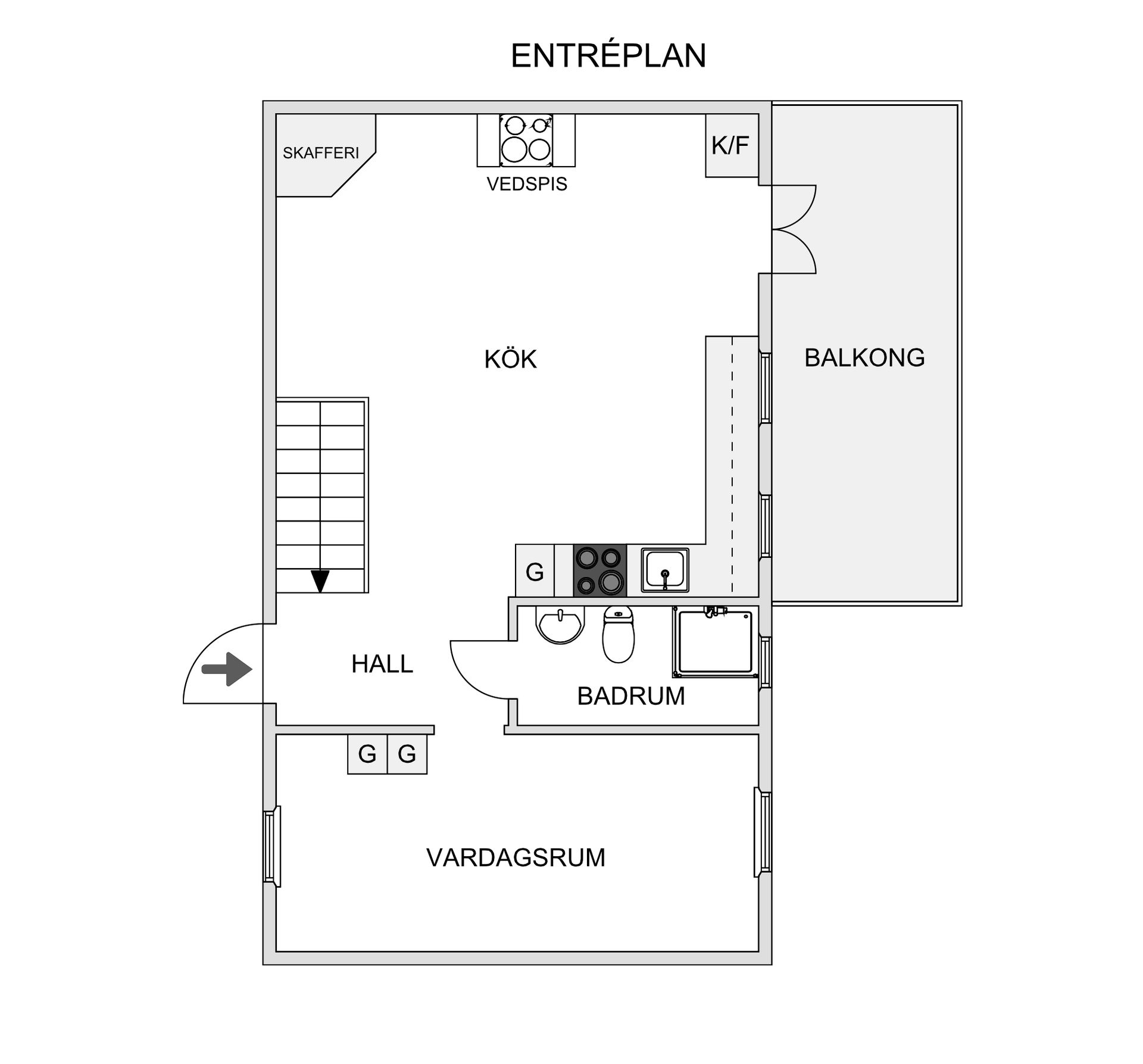 Villa, Korsarvet 97, Korsarvet, Falun