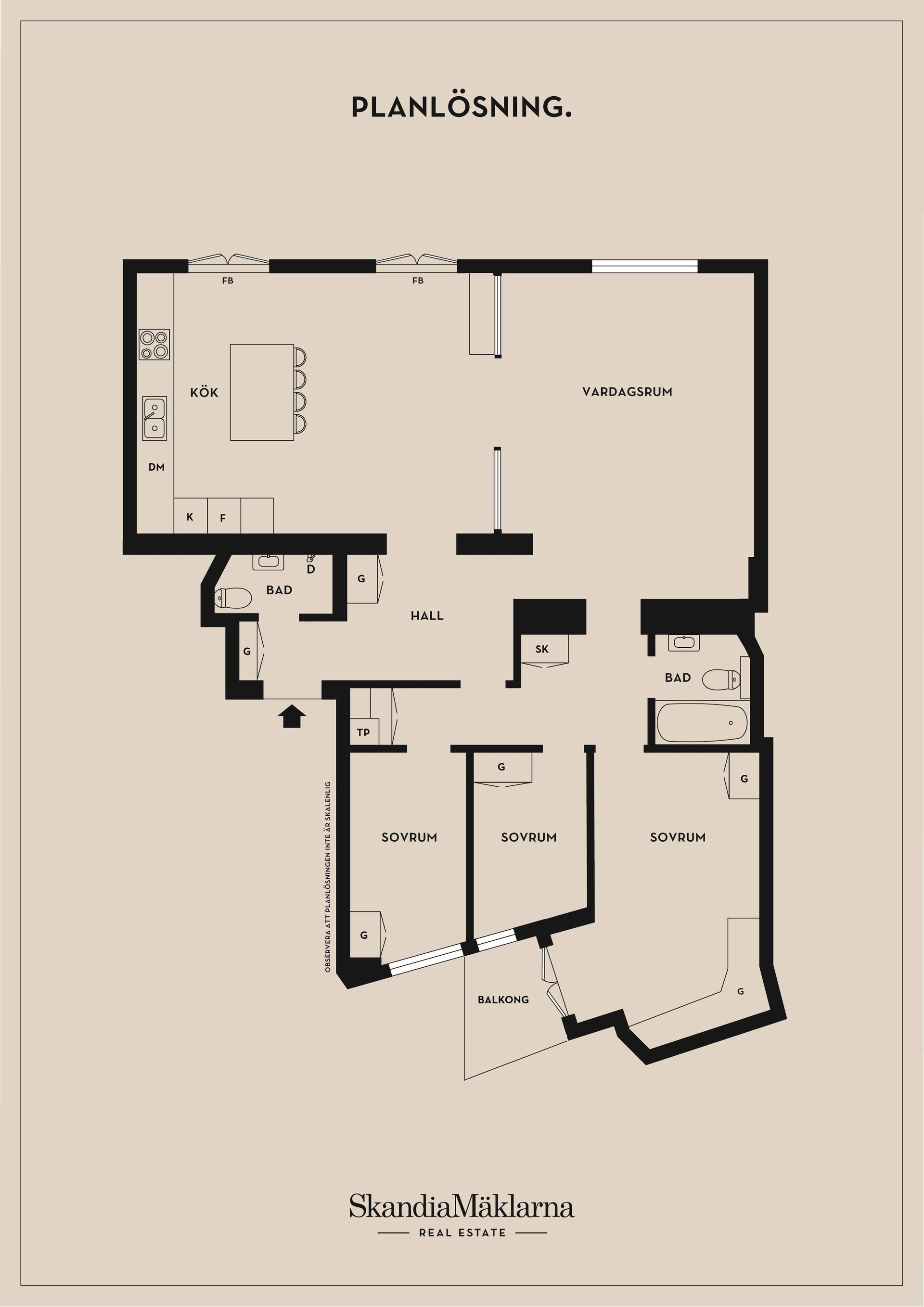 Bostadsrätt, Karlbergsvägen 48, 2,5tr, Vasastan, Stockholm