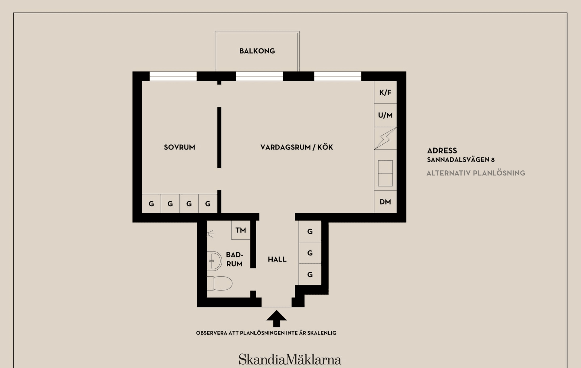Bostadsrätt, Sannadalsvägen 8, Gröndal, Stockholm
