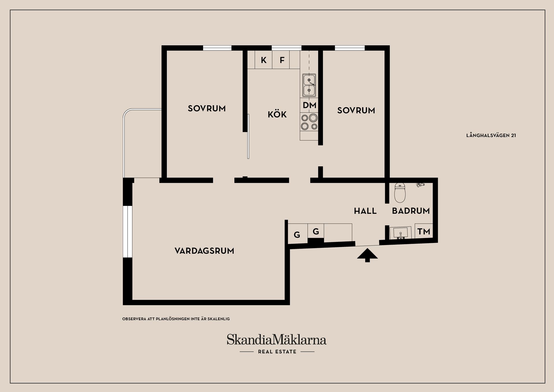 Bostadsrätt, Långhalsvägen 21, Stockholm