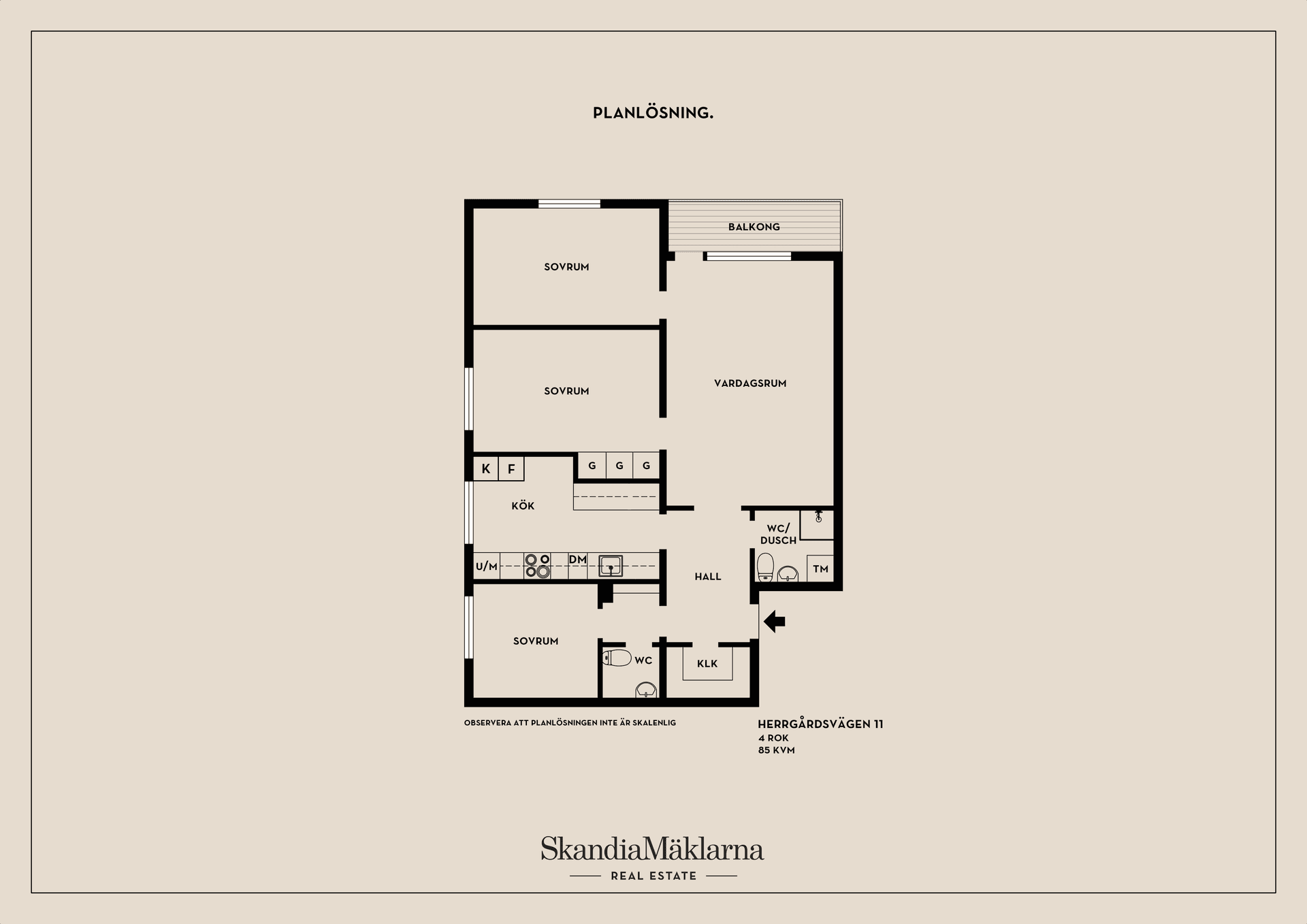 Bostadsrätt, Herrgårdsvägen 11, Centralt/Vilunda, Upplands Väsby