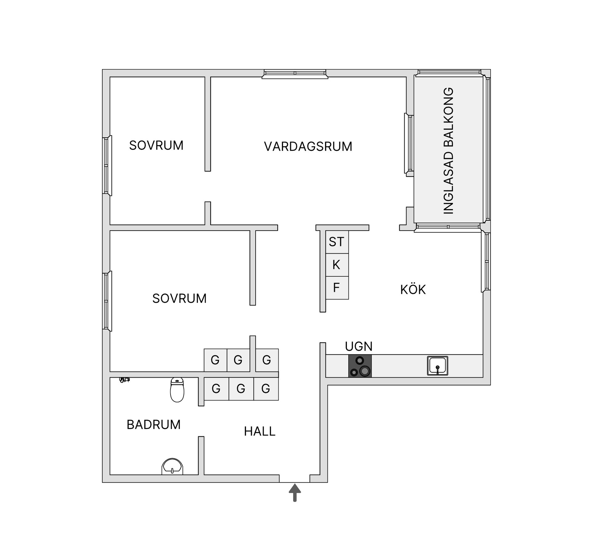 Bostadsrätt, Södra Kungsvägen 234, Brevik, Lidingö