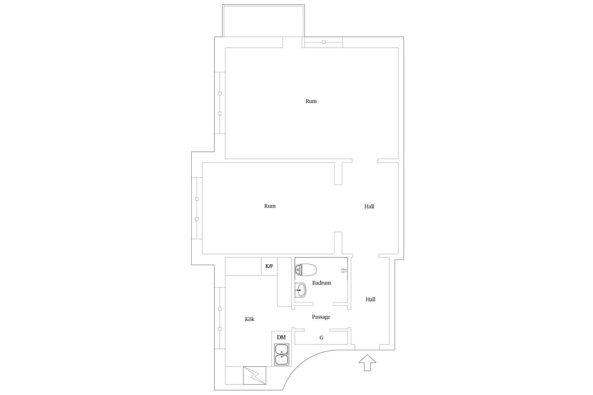 Bostadsrätt, John Bergs plan 2, 5 Tr, Kungsholmen, Stockholm