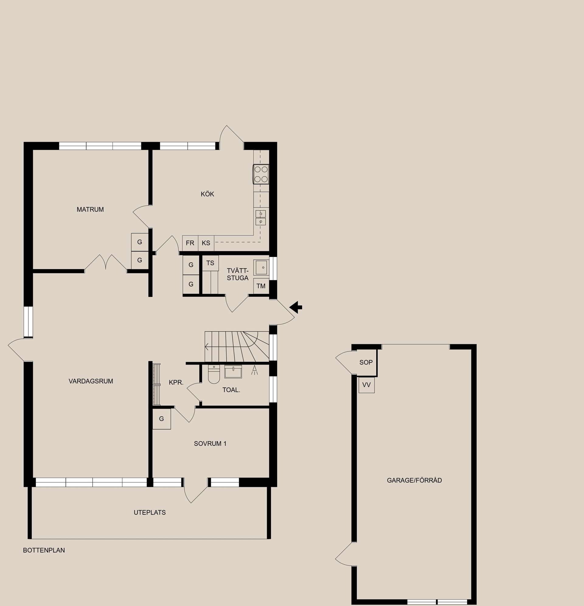 Villa, Roddargatan 21, Lindö, Norrköping