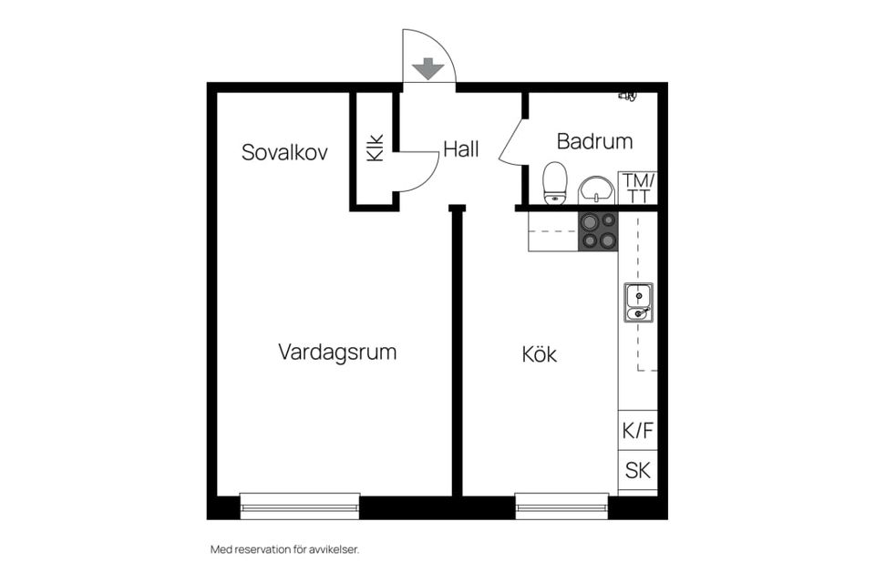 Bostadsrätt, Norra Fogdelyckegatan 51A, Centralt, Karlshamn