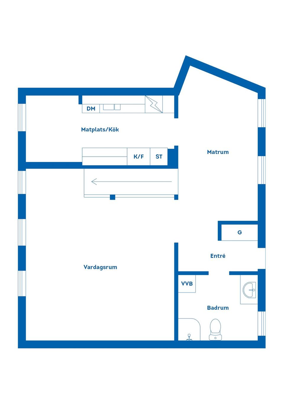 Bostadsrätt, Kyrkogatan 18, Mariefred, Strängnäs