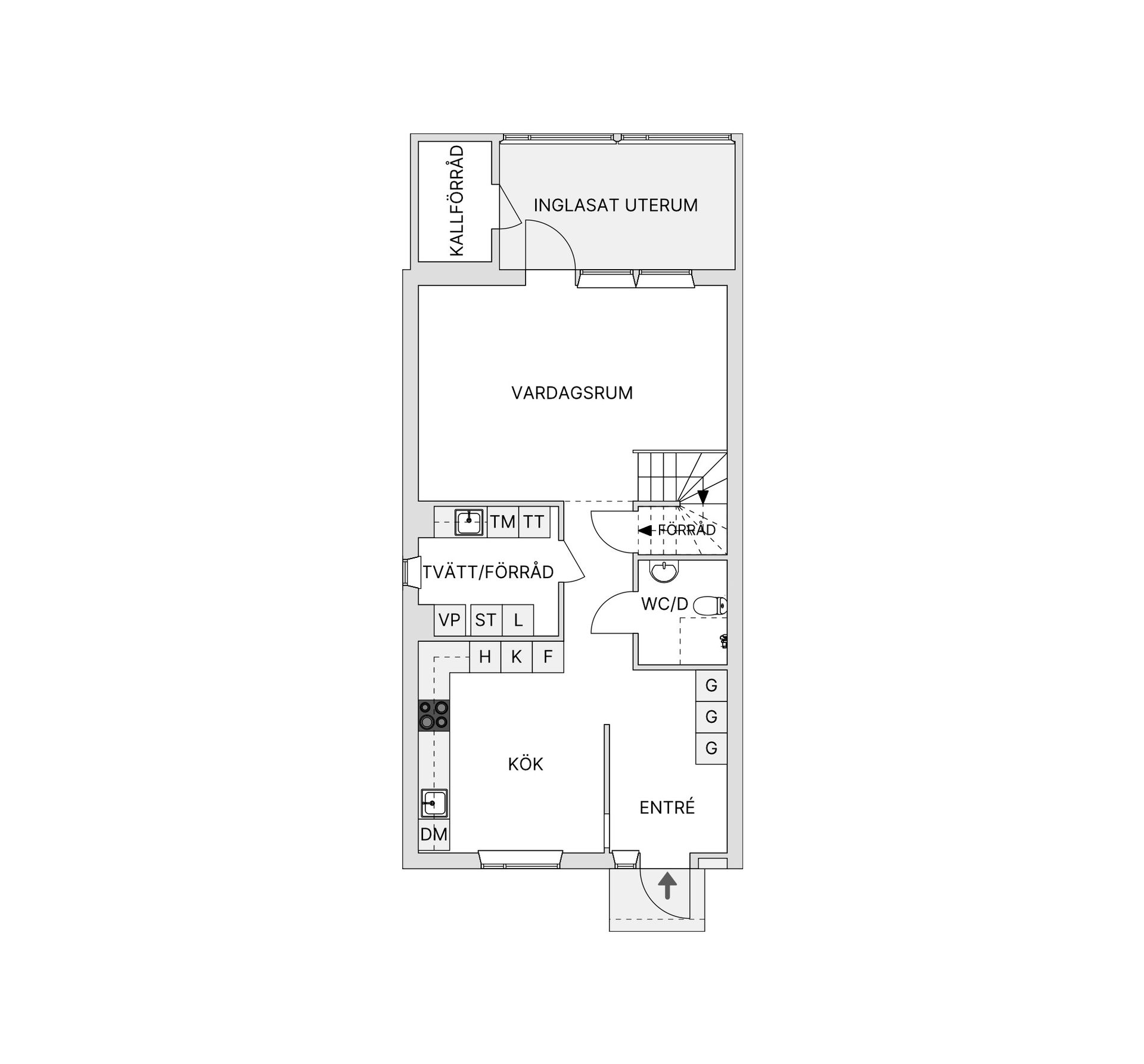 Villa, Radhus, Södra Atriumvägen 31, Kvisslingby, Österåker