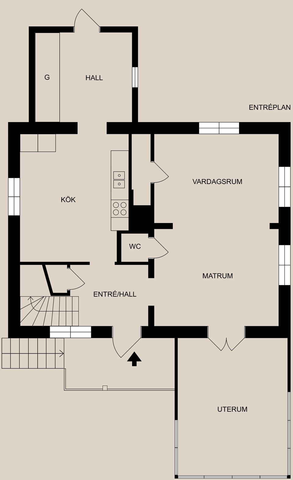 Villa, Tjustvägen 11, Edsbruk, Västervik