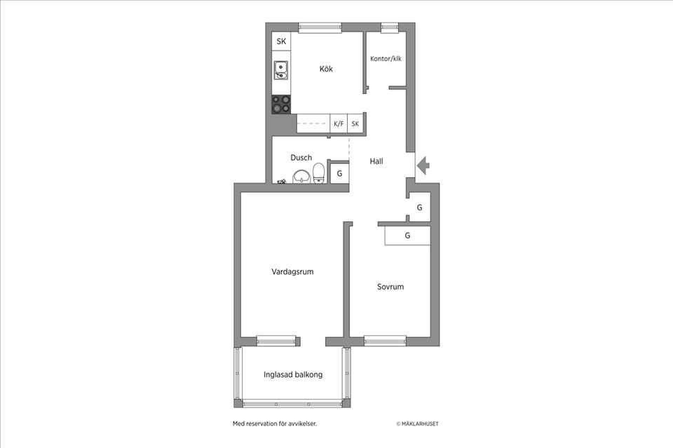 Bostadsrätt, Gamla Karlebyvägen 17 G, Brännan, Härnösand