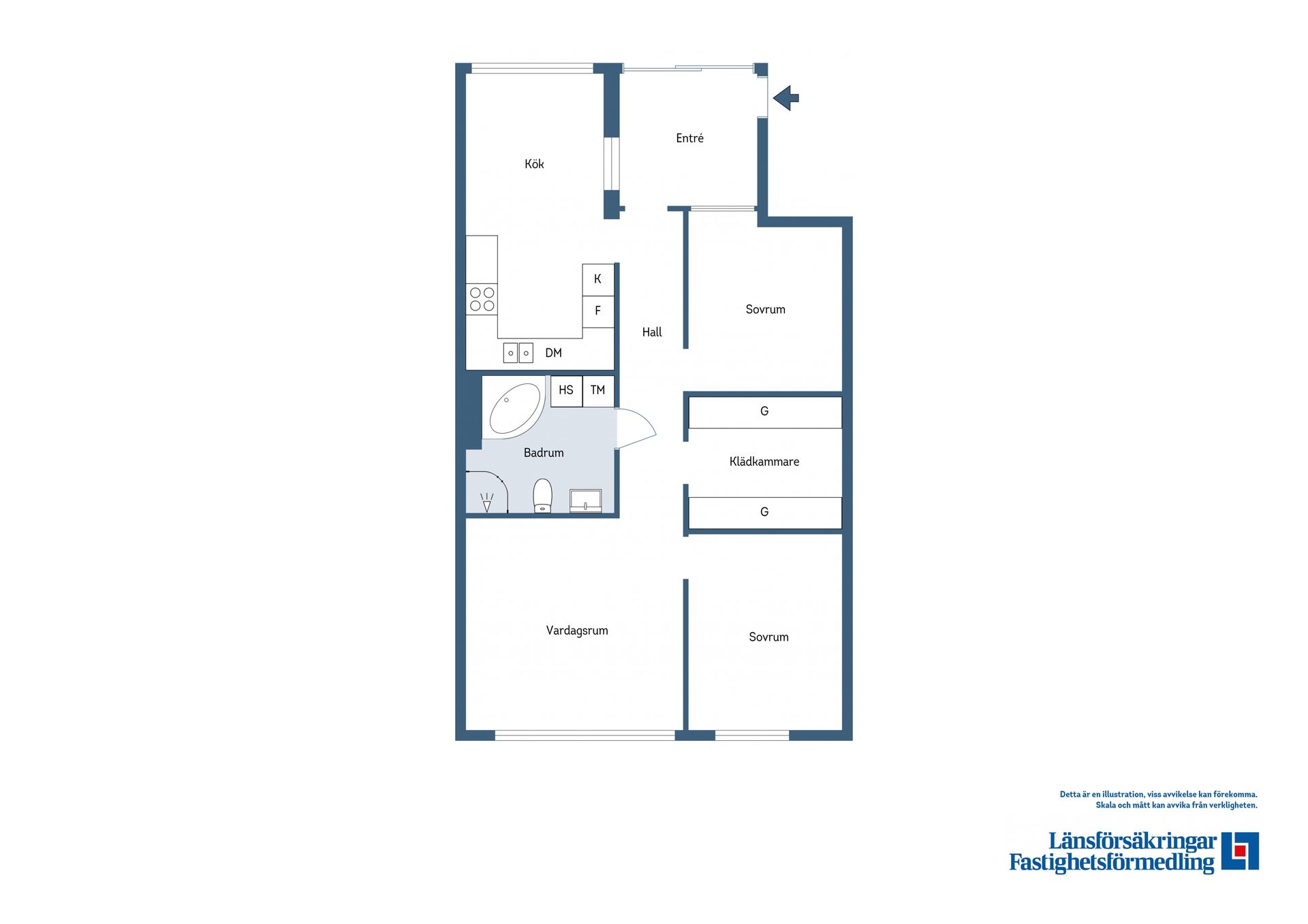 Bostadsrätt, Sturegatan 99C, Centralt, Falun