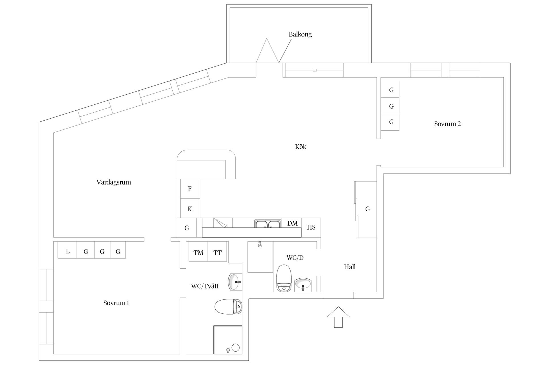 Bostadsrätt, Sveagatan 117, Centrum, Varberg