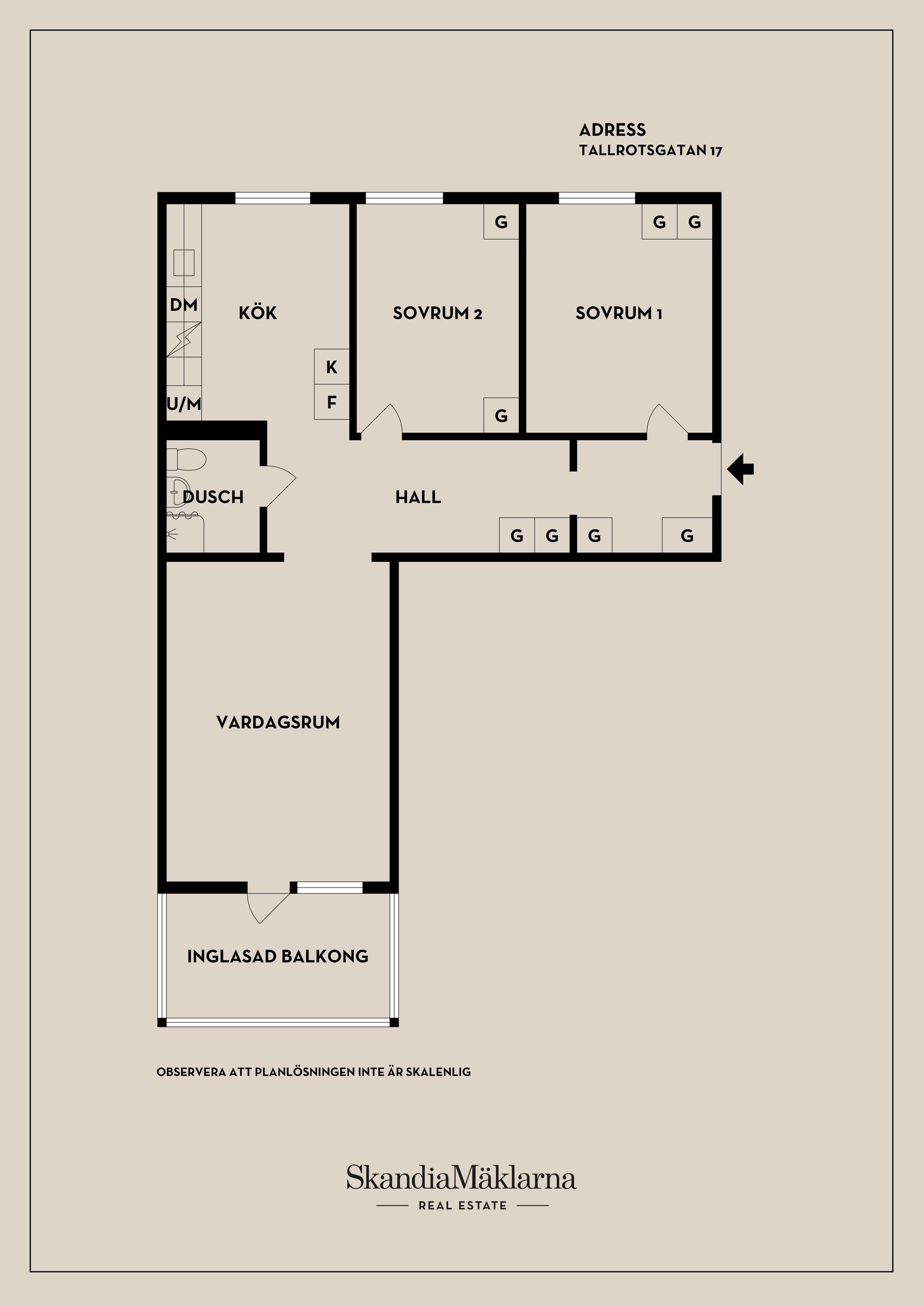 Bostadsrätt, Tallrotsgatan 17, Haga, Sundsvall