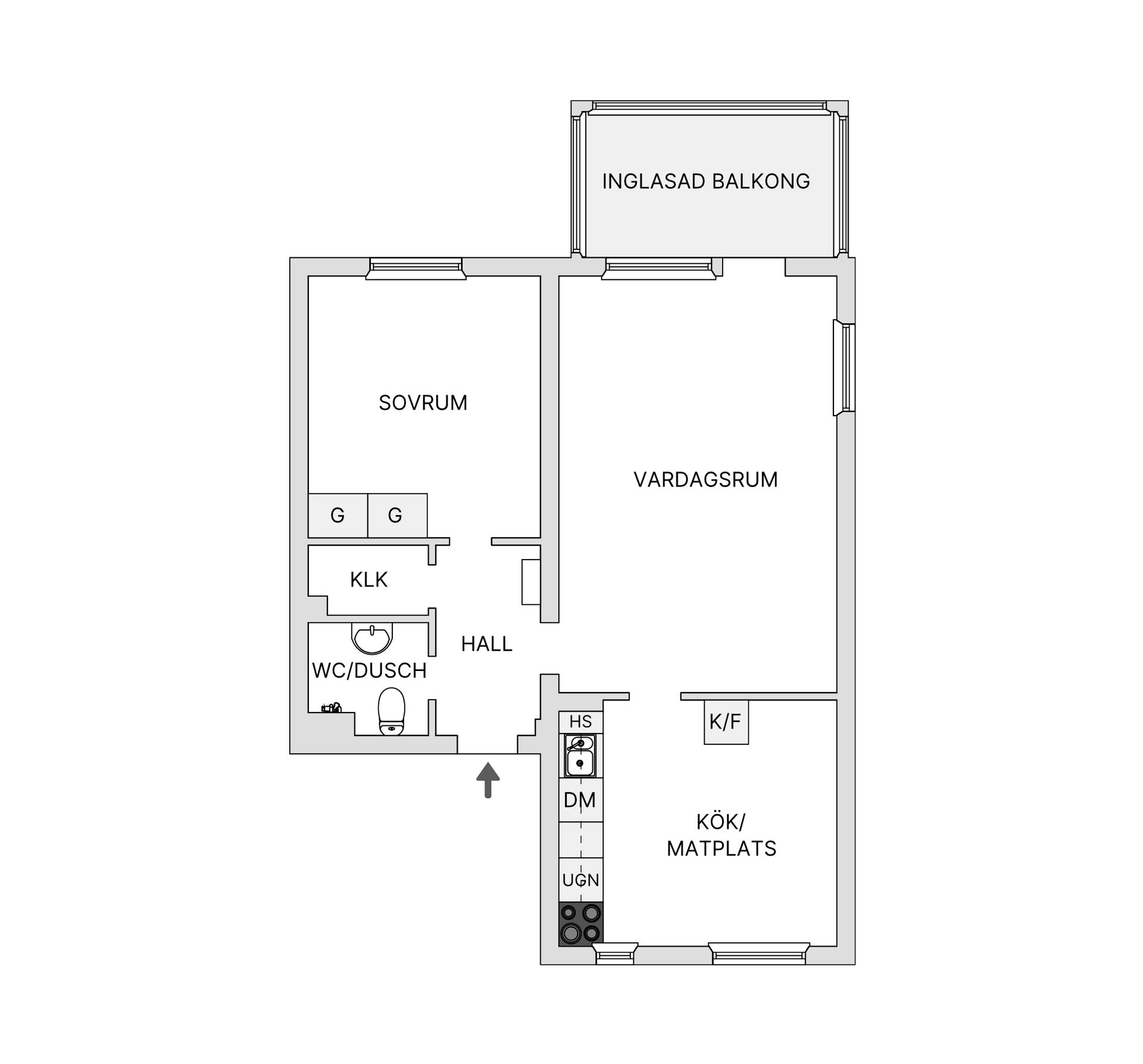 Bostadsrätt, Dalbogatan 21C, Norrby, Borås
