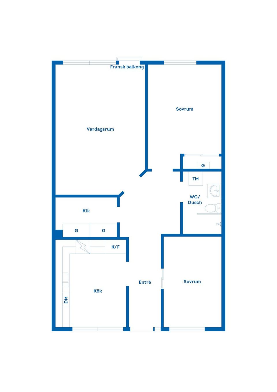 Bostadsrätt, Södra Slottsgatan 17H, Söder, Gävle